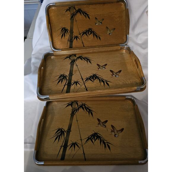 Nesting Bamboo Trays - Picture 2 of 5
